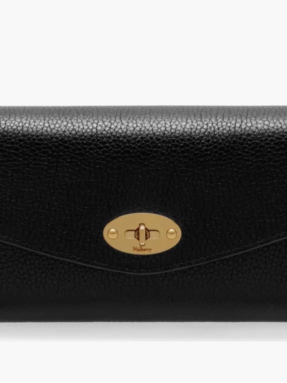 Mulberry Darley Leather Continental Wallet in Black